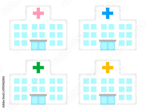 病院のイラスト素材セット3