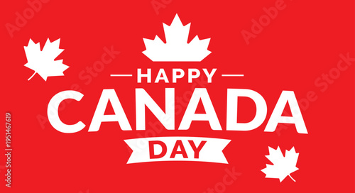 CANADA DAY 1 JULY. Vector illustration. V5