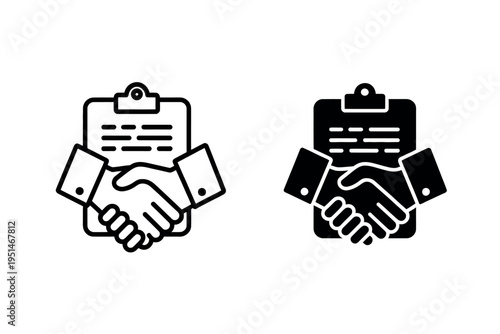 Joint venture icon for business partnership opportunities branding print design and digital media vector illustration