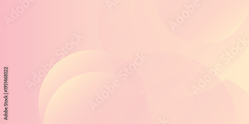 Minimalist banner background, pastel colorful, pink and yellow gradations. Circle effect style geometric. vector colorful eps10