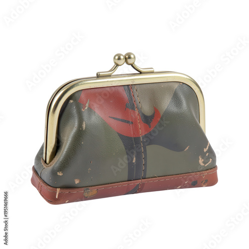 Elegant Vintage Handbag with Artistic Design for Fashion Enthusiasts Isolated on transparent background