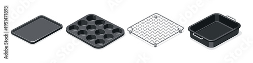 Essential baking tools: versatile pans and trays for your kitchen