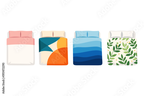 Stylish bed covers with various designs for modern interiors