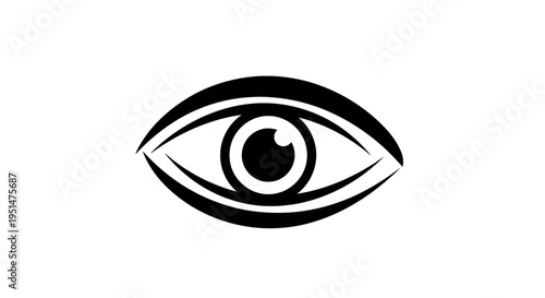 Abstract eye symbol icon vector illustration on white background