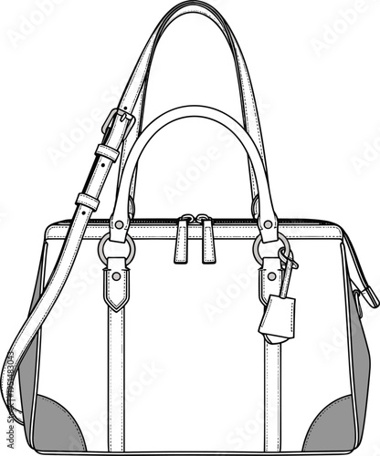 Cropped camisole top with spaghetti straps and sweetheart neckline, technical fashion sketch, front and back view, CAD flat vector illustration