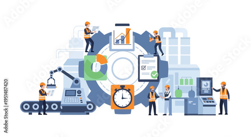 Industrial Production Process Management and Optimization with Automation, Quality Control, and Team Collaboration