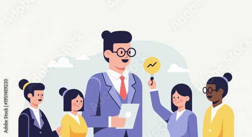 Diverse team collaborating on a business idea with enthusiasm