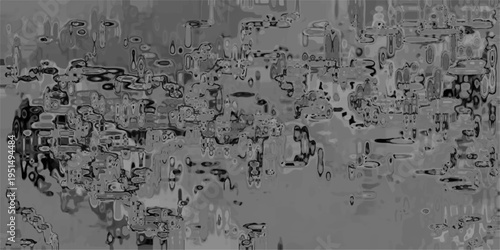 Abstract grayscale distorted organic shapes and lines forming a complex textured background with a digital glitch effect