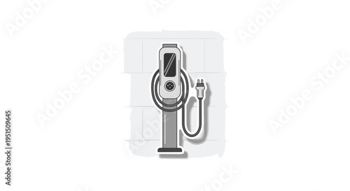 Modern Electric Vacuum Cleaner on White Background.