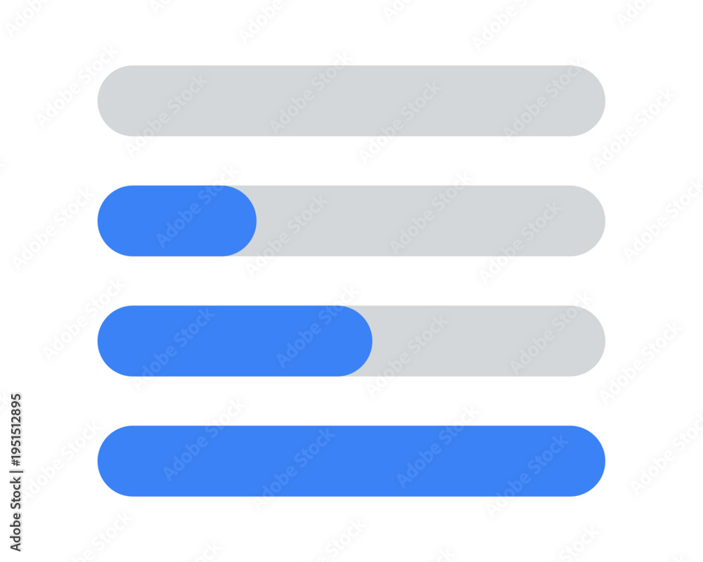 Obraz premium Progress bar UI icon set with loading, completion and status indicators for app interface and web dashboard