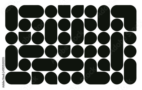 Metaball Pattern Background Featuring Connected Circle and Point Movement Icon