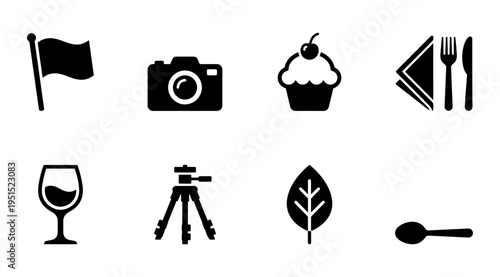 set of icons