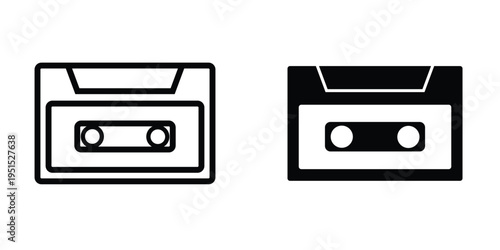 Cassette icon design template
