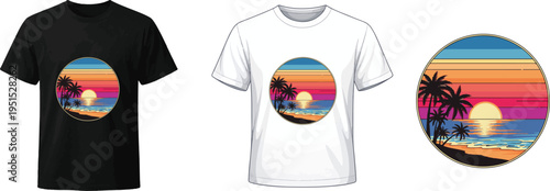 summer vector illlustration t shirt Design 