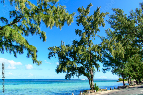 モーリシャスのとても美しいビーチ風景Beautiful beach scenery in Mauritius