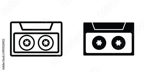 Cassette icon design template