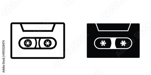 Cassette icon design template