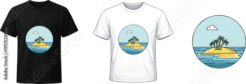 summer vector illlustration t shirt Design 