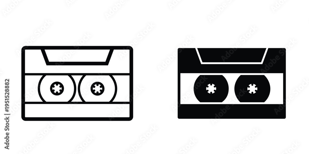 Obraz premium Cassette icon design template