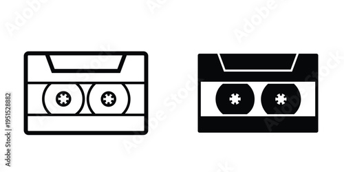 Cassette icon design template