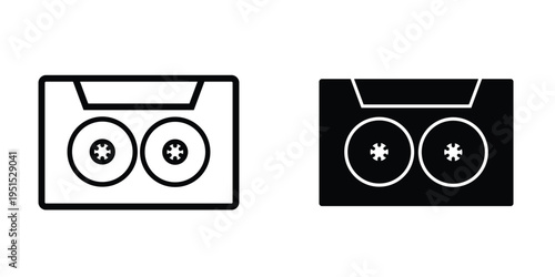 Cassette icon design template