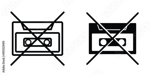 Cassette icon design template