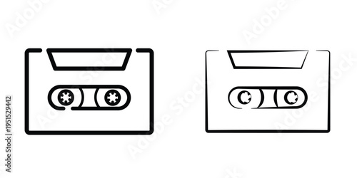 Cassette icon design template