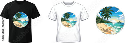 summer vector illlustration t shirt Design 