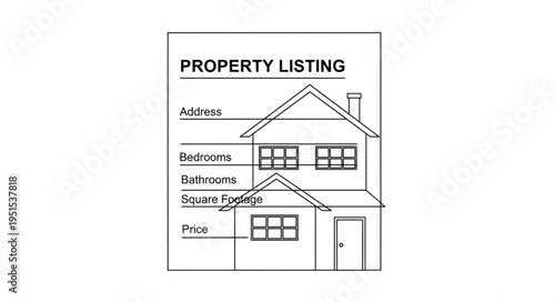 Property listing document showcasing architectural details of a residential house.