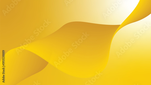 Abstract flowing yellow and orange gradient wave background vector illustration, ideal for modern digital designs, website banners, and marketing presentations.