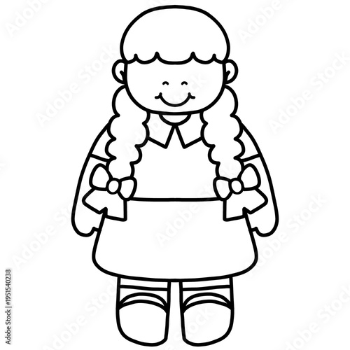 Cute kids in school uniforms