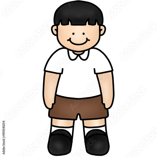 Cute kids in school uniforms