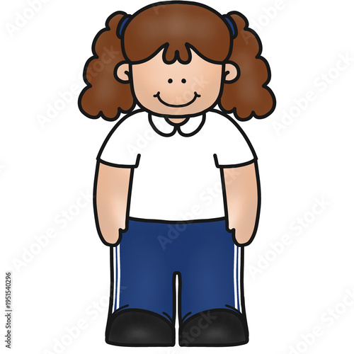 Cute kids in school uniforms