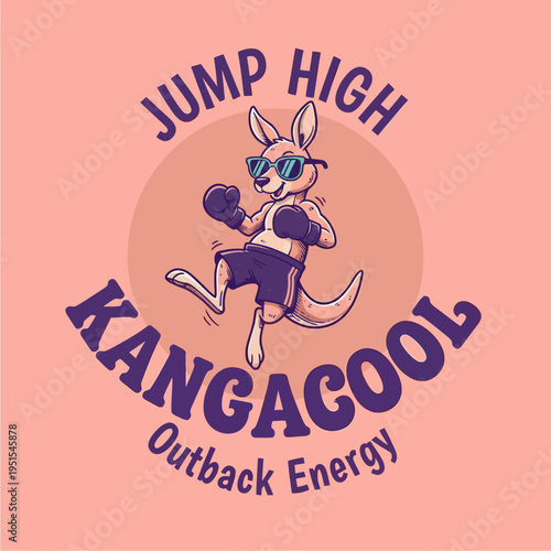 Kangaroo Wearing Sunglasses and Shorts.