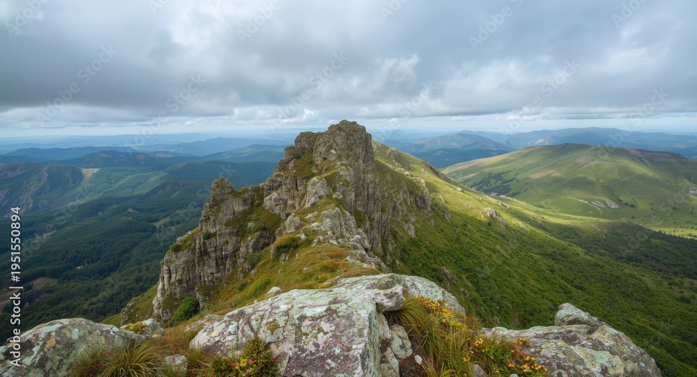 Fototapeta premium Exquisite highland terrain rich in natural features and scenic views