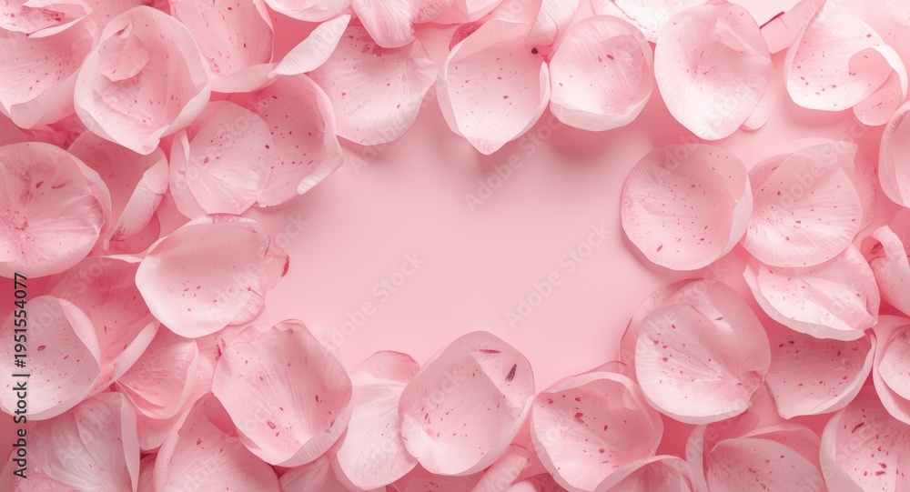 Obraz premium Lovely pink petals backdrop using gentle color blends and clear copy space