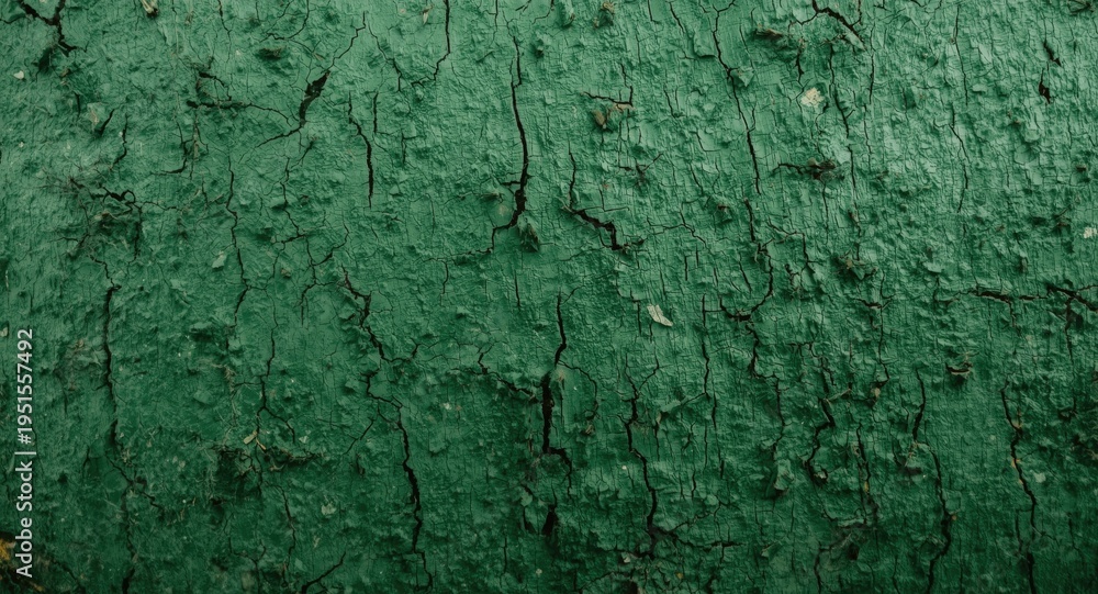 Fototapeta premium green textured bark relief on wooden abstract background with natural copy space