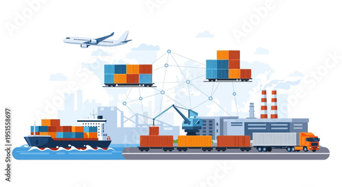 Seamless Global Logistics: Multi-Modal Transportation Network for International Cargo, Freight, and Supply Chain Management