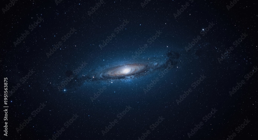 Fototapeta premium Cosmic night filled with bright stars forming a luminous backdrop