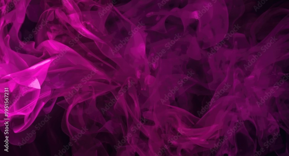Obraz premium Magenta fire glowing vividly against a soft shadowed black surface with copy space