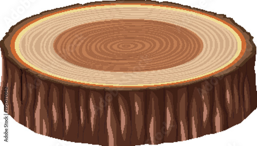 Abstract wood texture circle for flooring and furniture industry branding vector