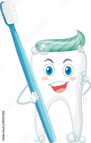 Health care dental set with black paste and toothbrush vector