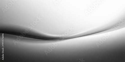 An artistic abstract silver and gray background features a dynamic flow of soft white wavy lines and blue light curves to create a stylish business wallpaper with a motion texture pattern