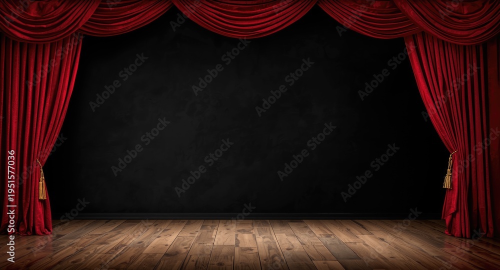 Fototapeta premium Large scale fabric backdrop for stage production