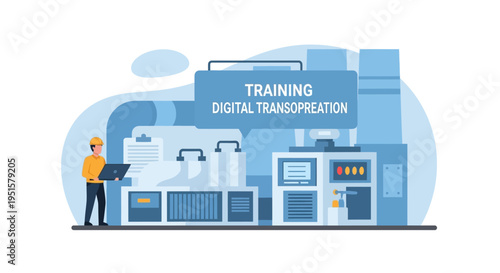 Digital Transformation Training for Industrial Operations: Worker Learns to Manage Smart Factory Systems, Data Analytics, and Automation Technology