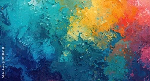 Colorful abstract texture background with vibrant hues and dynamic brushstrokes