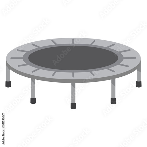 Fitness Rebounder Trampoline Exercise Equipment Vector