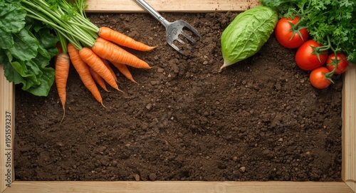 Fresh assortment of organic...