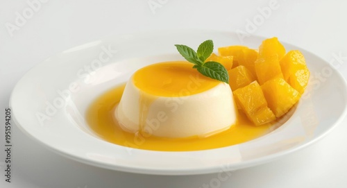 Panna cotta Italian dessert...