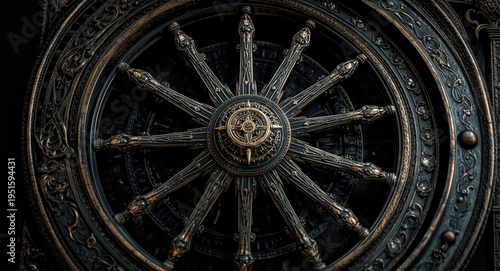Fantasy wheel artwork frame...